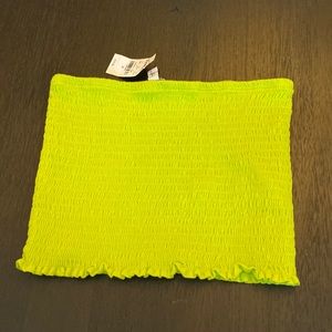 NWT Express tube top. Size Medium color neon green